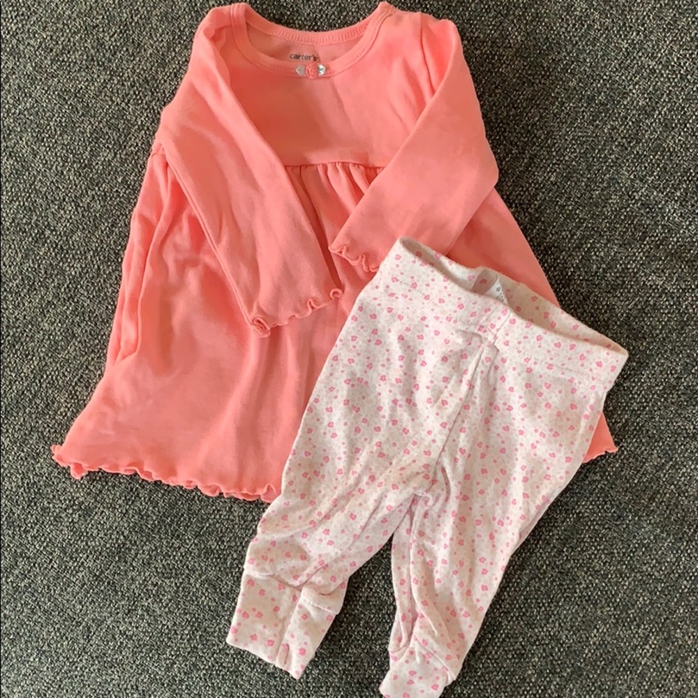 Baby leggings and shirt dress.